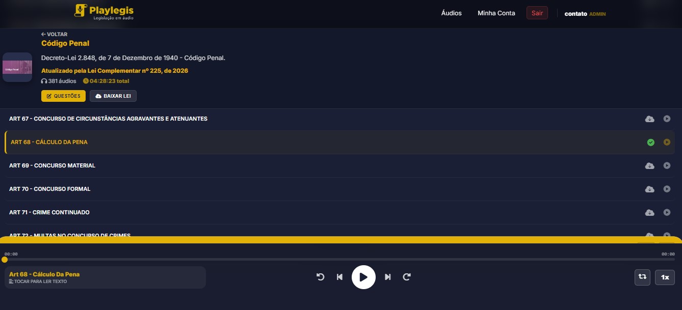 Interface Playlegis